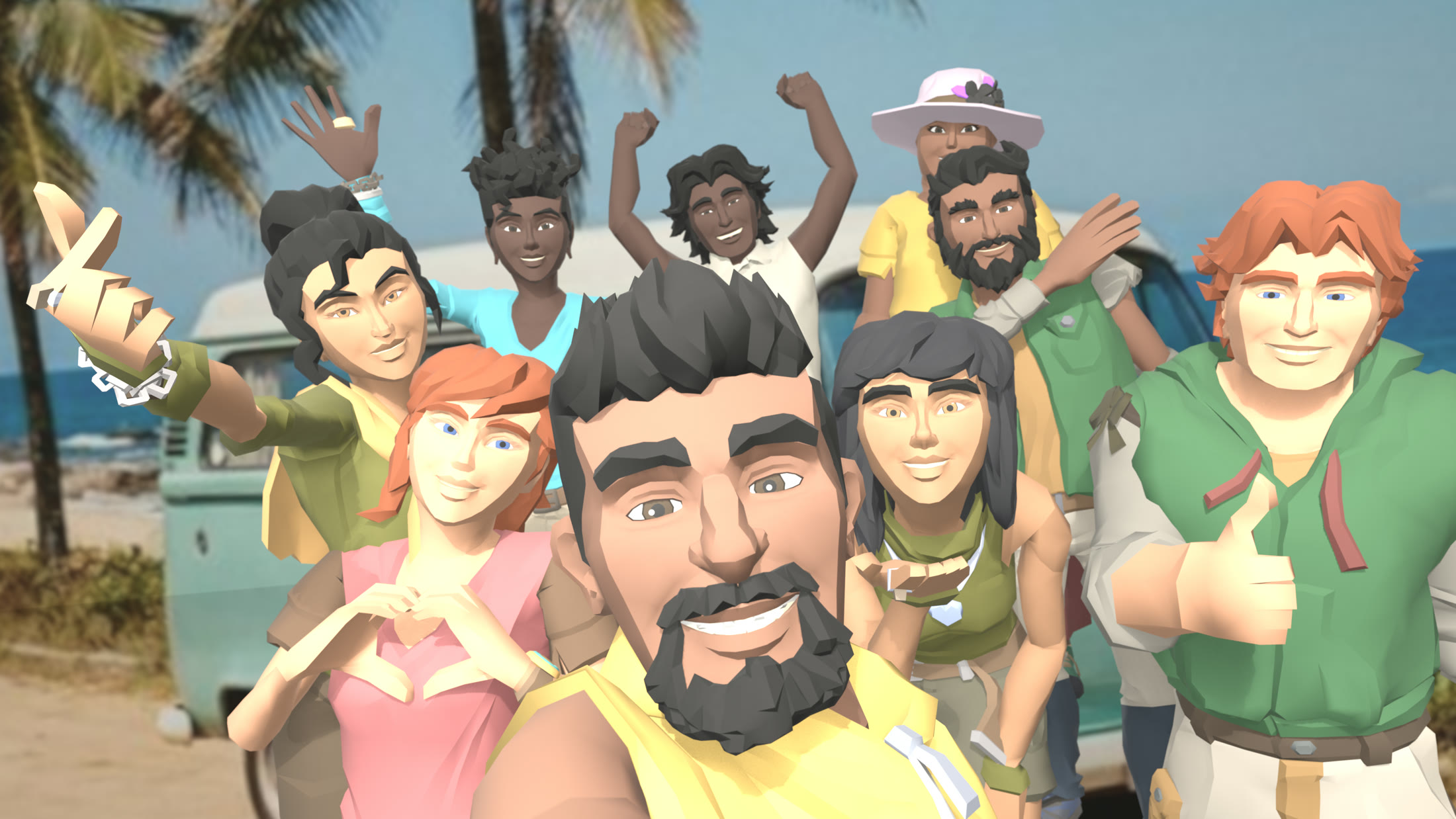 The nine oohula coaches, together